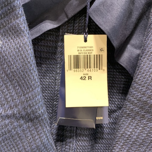 Polo Ralph Lauren Men's Blazer Tailored Glen Plaid Sport Coat Men 42R Navy Linen - Picture 5 of 15